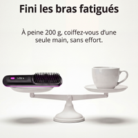 Brosse Chauffante Solane™ · Spéciale Cheveux Courts & Fins